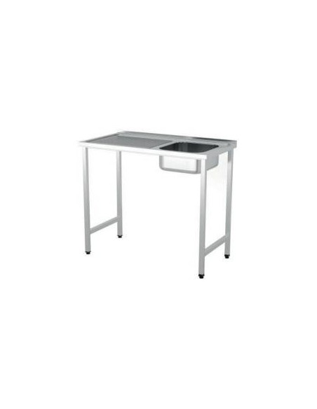 Fregadero montado con bastidor cuba a la derecha ECO 1200x550 mm