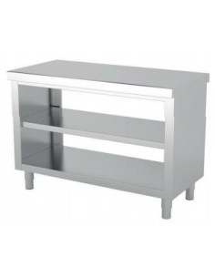 Muebles neutros centrales abiertos 2 caras, doble gama 600