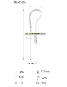 Grifo ducha sobremesa básico 2