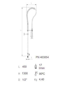 Grifo ducha sobremesa de un agua 2