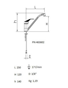 Grifo de sobremesa monomando dos aguas 2