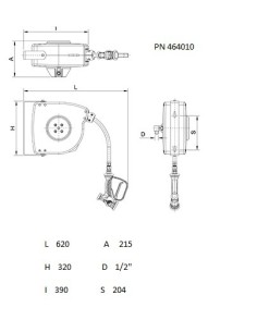 Grifo manguera enrollable serie profesional plus 2