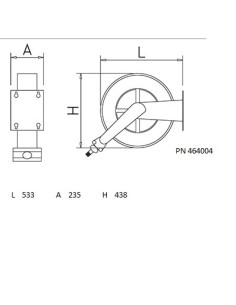 Grifo manguera enrollable serie inoxidable 2