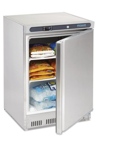 Congelador Bajo-Mostrador Acero Inoxidable 140L POLAR