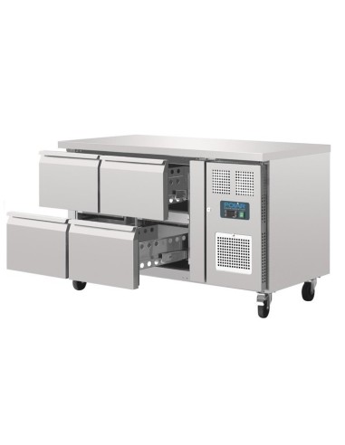 Mostrador frigorífico Polar GN 4 cajones