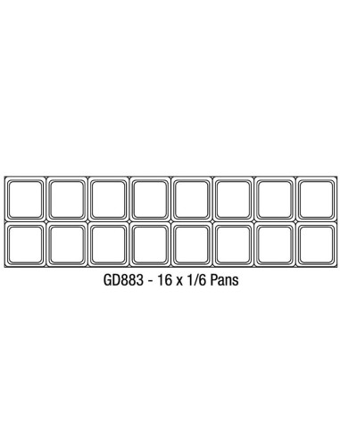 Mostrador de preparación 2 puertas 527L Polar