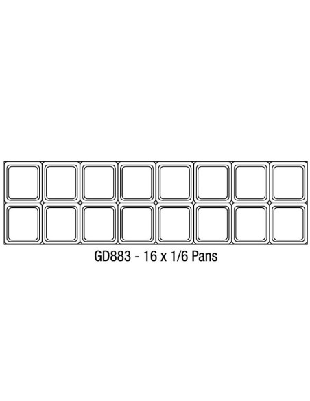 Mostrador de preparación 2 puertas 527L Polar