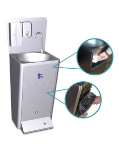 Lavamanos integral registrable pulsador de pie FRICOSMOS 2