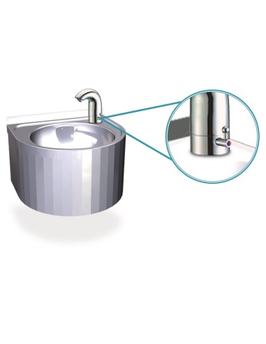 Lavamanos mural electrónico con selector de temperatura FRICOSMOS