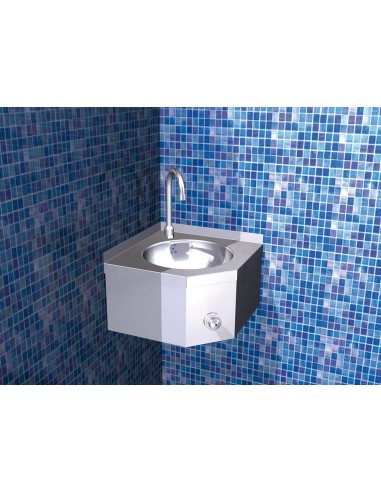Lavamanos mural de esquina rodilla serie XS agua fría y caliente FRICOSMOS