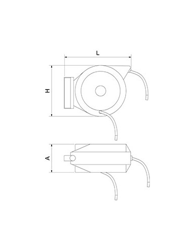 Grifo manguera enrollable serie profesional