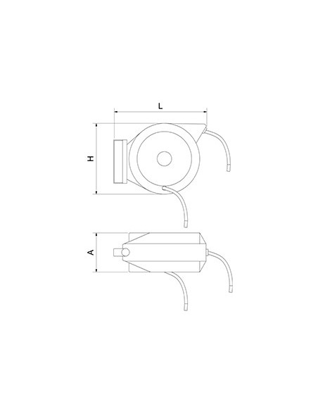 Grifo manguera enrollable serie profesional