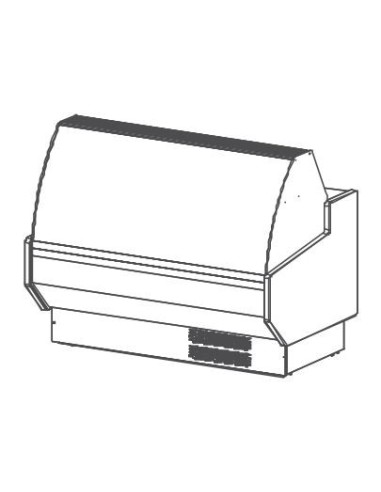 Vitrina Expositora Serie 8 SPEED Cristal Curvo