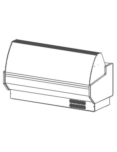 Vitrina Expositora Serie 8 SPEED Cristal Curvo