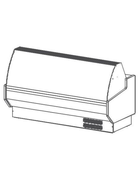 Vitrina Expositora Serie 8 SPEED Cristal Curvo