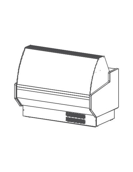 Vitrina Expositora Serie 9 SPEED Cristal Curvo