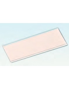 Guía adhesiva para etiquetas, transparente