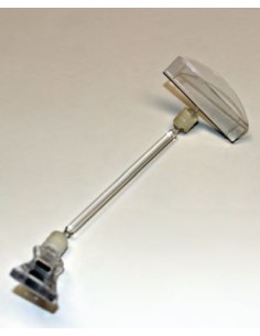 Soporte carteles Pinza abertura máxima 1 cm soporte 15 cm.