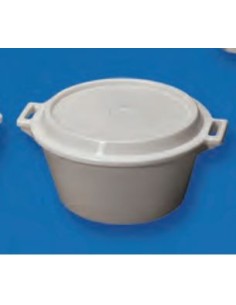 Barreño industrial con tapa 49 x 26 cm