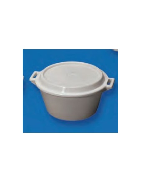 Barreño industrial con tapa 49 x 26 cm