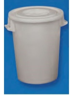 Barreño industrial con tapa 49 x 26 cm