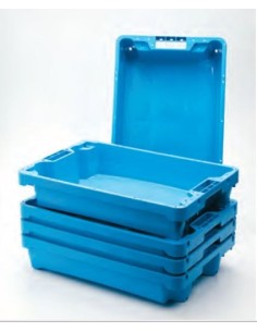 Cubeta azul pescadería 60 x 40 x 12,5 cm