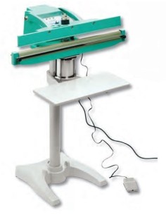 Soldador de bolsas semiautomático con pedal