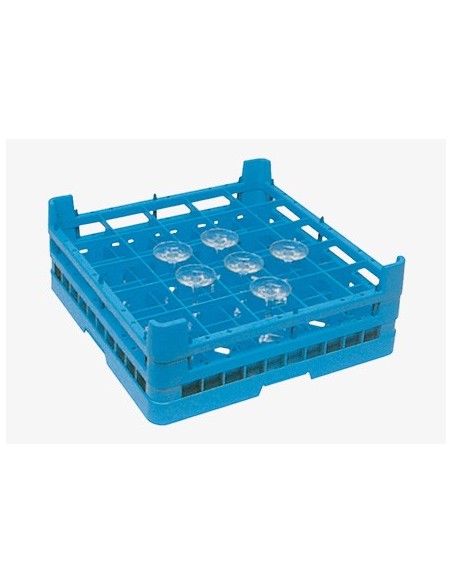 Cesta para cristalería CV-25/155 500 x 500 x 190 mm
