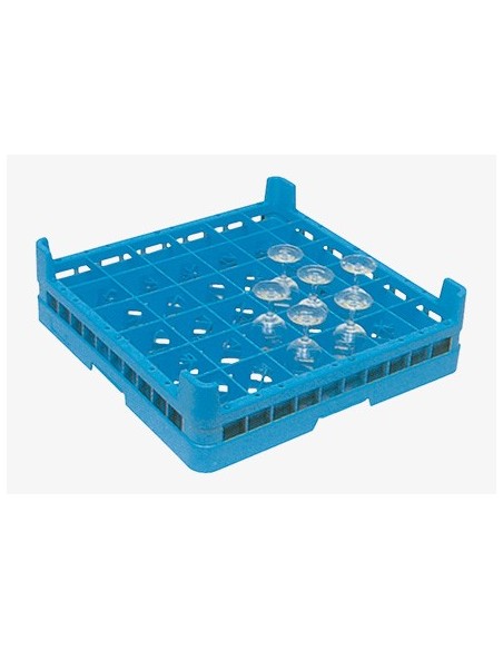 Cesta para cristalería CV-36/105 500 x 500 x 140 mm