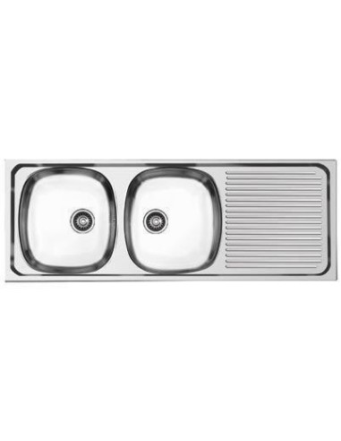 Fregadero montado con bastidor cuba a la izquierda ECO 1400x600 mm