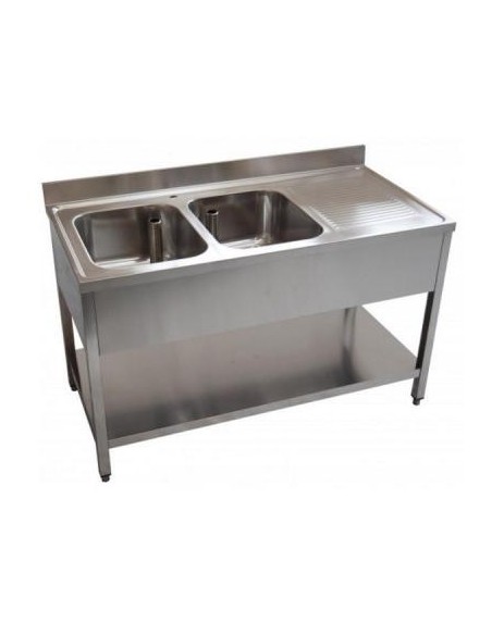 Fregadero montado bastidor y estante cuba a la izquierda ECO 2000x700