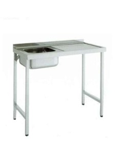 Fregadero montado con bastidor cuna a la izquierda ECO 1000x550 mm