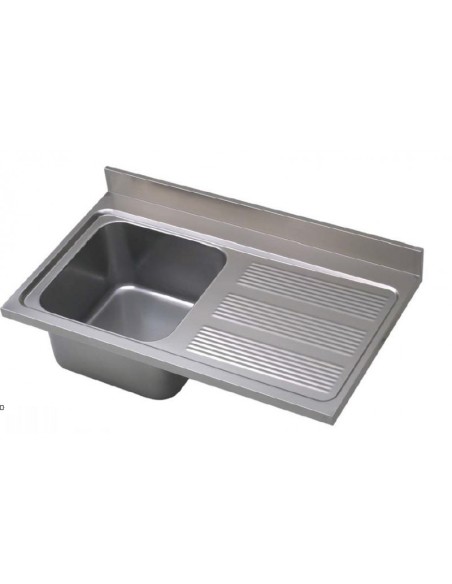 Fregadero montado cuba ala izquierda ECO 1200x550 mm