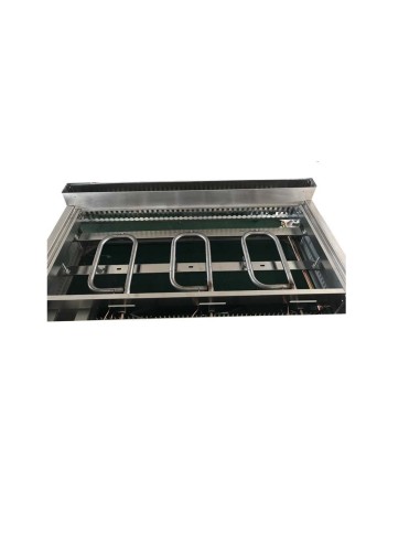 Plancha Fry-top de Hierro, Sobremesa a Gas de 650x520x340 mm