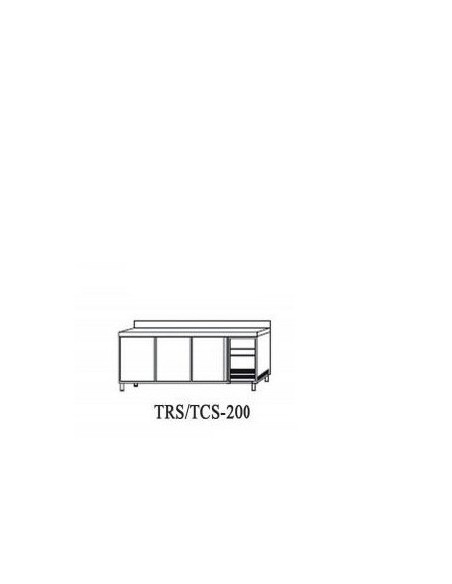 Bajo mostrador TRS-150F 600 (1492x600x850 mm)