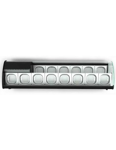 VITRINA REFRIGERADA 2 PISOS 8 BANDEJAS SUPERIORES 1438x395x340 MM 2