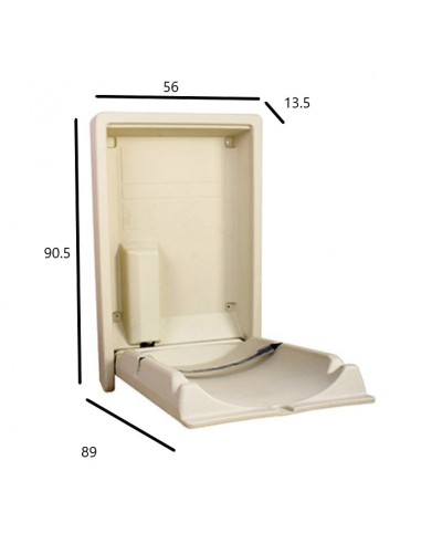 CAMBIADOR PARA BEBÉS M9101 POLIETILENO