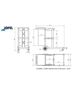 Carro de Servicio ECO con saco AZ16000 2