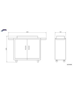 CARRO CAMARERA CERRADO CON PUERTAS AZ54000 2