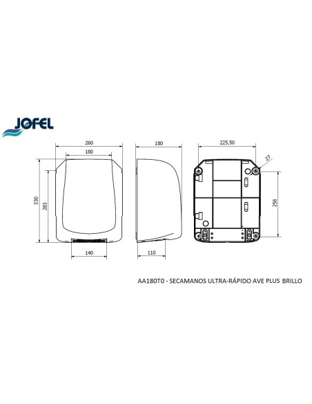 SECAMANOS ALTO RENDIMIENTO AVE PLUS BRILLO AA180T0