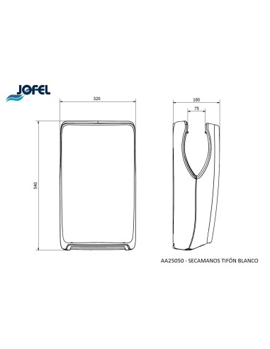 SECAMANOS JET TIFÓN ALTO RENDIMIENTO BLANCO AA25050