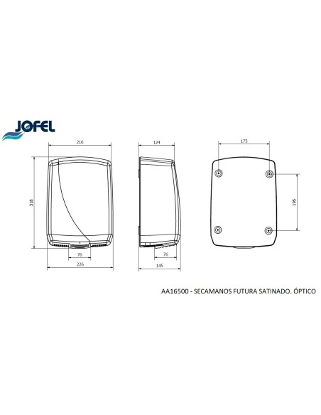 SECAMANOS FUTURA SATINADO. ÓPTICO AA16500