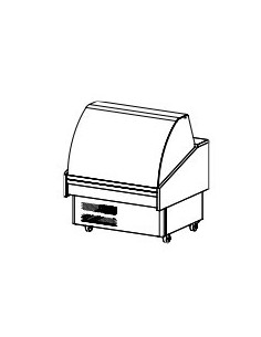 SERIE VITRINA EXPOSITORA REFRIGERADA PESCADO O MARISCO EEC 1035x0.55x0.76 mm 2