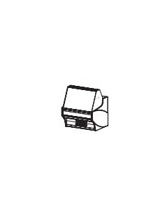 VITRINA EXPOSITORA MODULAR VE-10 CON RESERVA CRISTAL CURVO 1055x0.78x0.75 mm 2