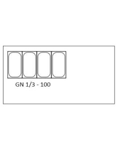 Mesa fría GN 1/1 Kebab 2 puertas 2