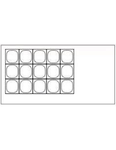 Mesa fría SALAD-CHEFF GN1/1 encimera abierta 2 puertas 2