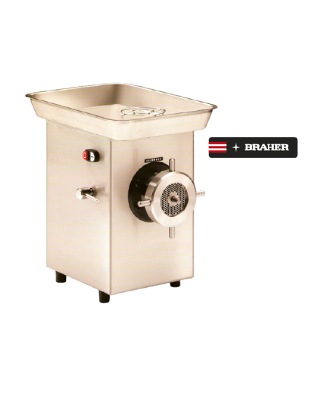 Picadora de Carne 98 mm Inoxidable Trifásico Ø BRAHER