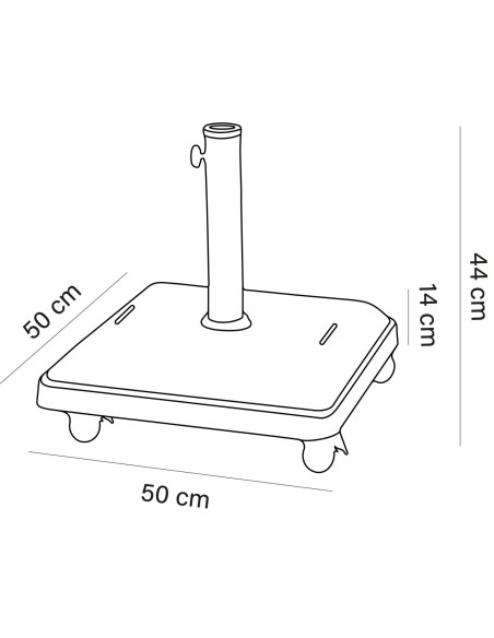 BASE PARASOL TH137 CEMENTO PINTADO