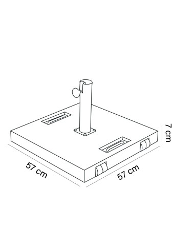 BASE PARASOL MV50N CEMENTO PINTADO