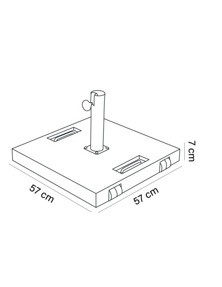 BASE PARASOL MV50N CEMENTO PINTADO